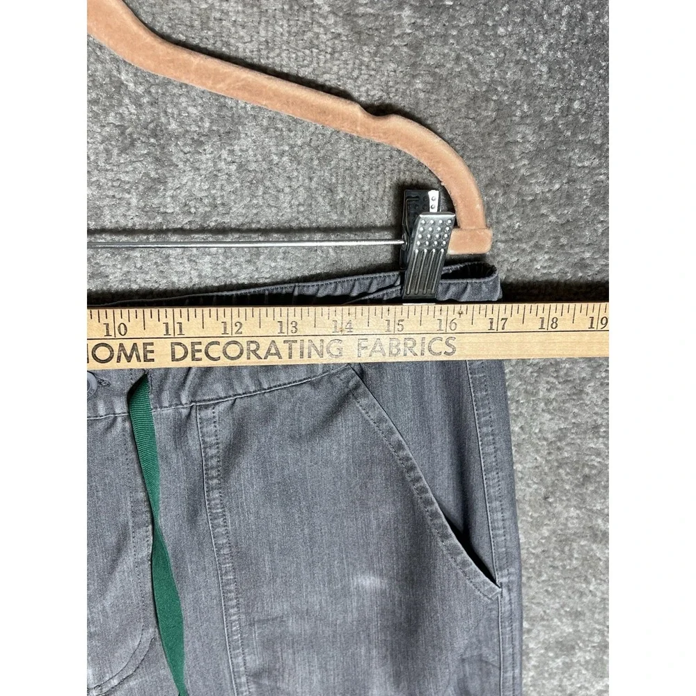 FIGS Cairo Cargo Scrub‎ Pants Mens Size Medium Graphite Gray Drawstring Pockets